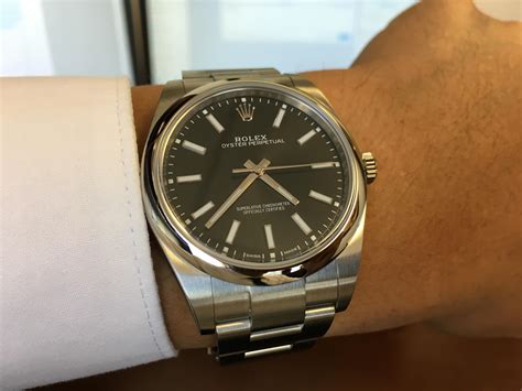 rolex perpetual 39 black